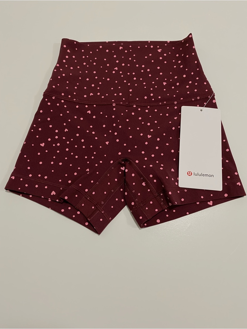 Lululemon - Align No Line High Rise 4” - Heart Scatter Dot  - NWT